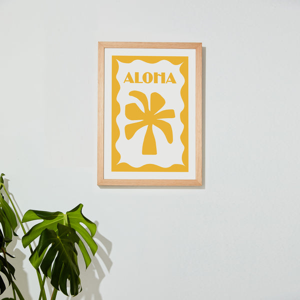 Aloha Stamp Print