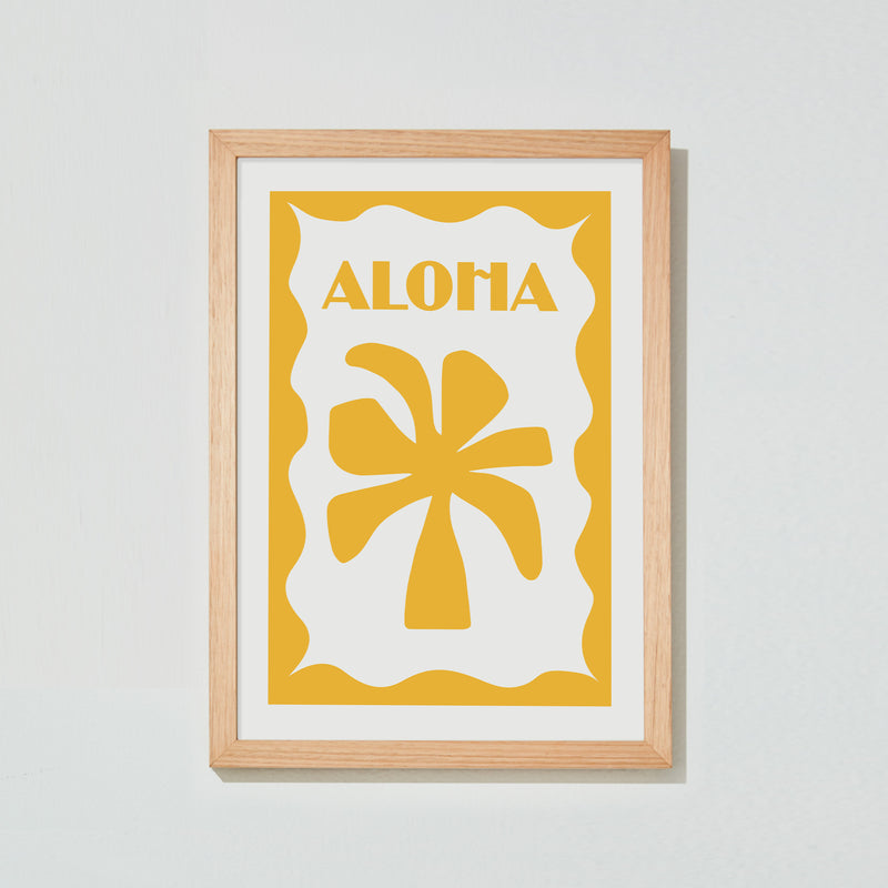 Aloha Stamp Print