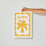 Aloha Stamp Print