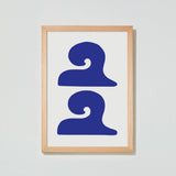 Blue Waves Print