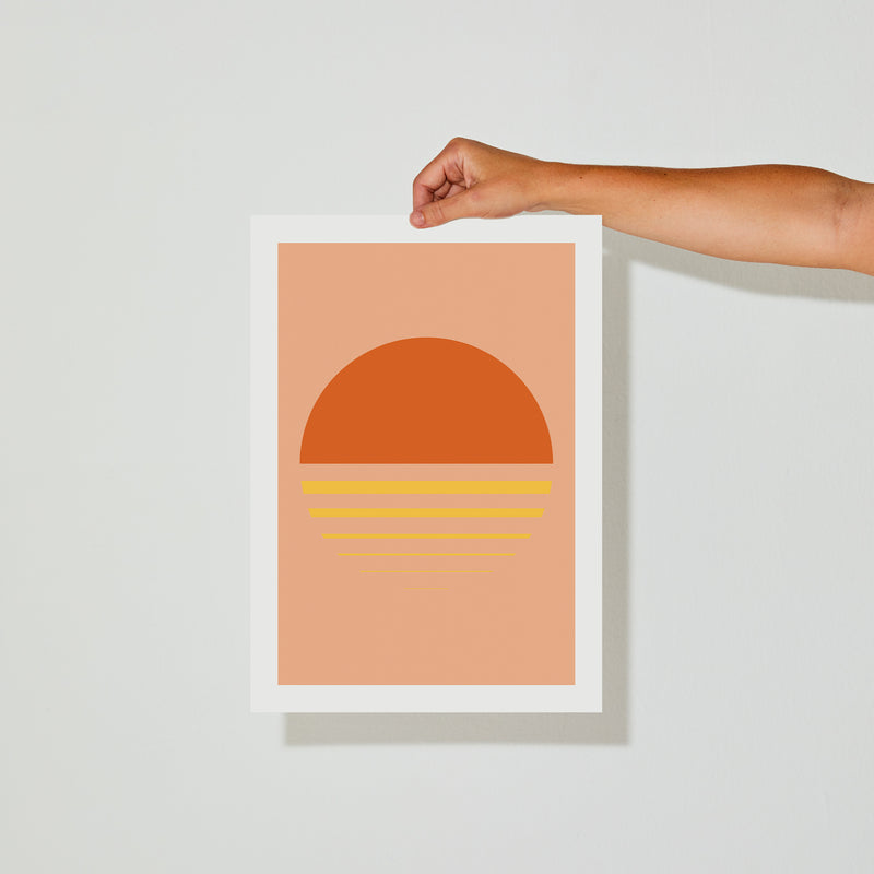Retro Sunset Print