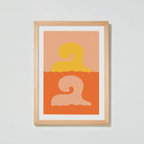 Retro Waves Print