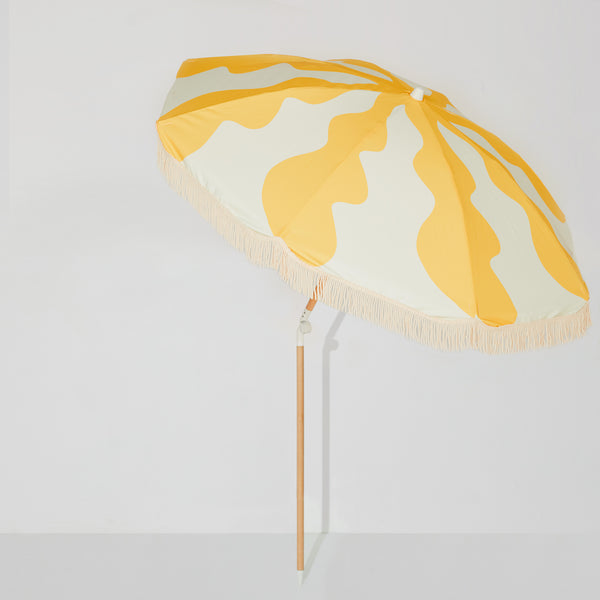 Premium Beach Umbrella - Mango Sun Flare